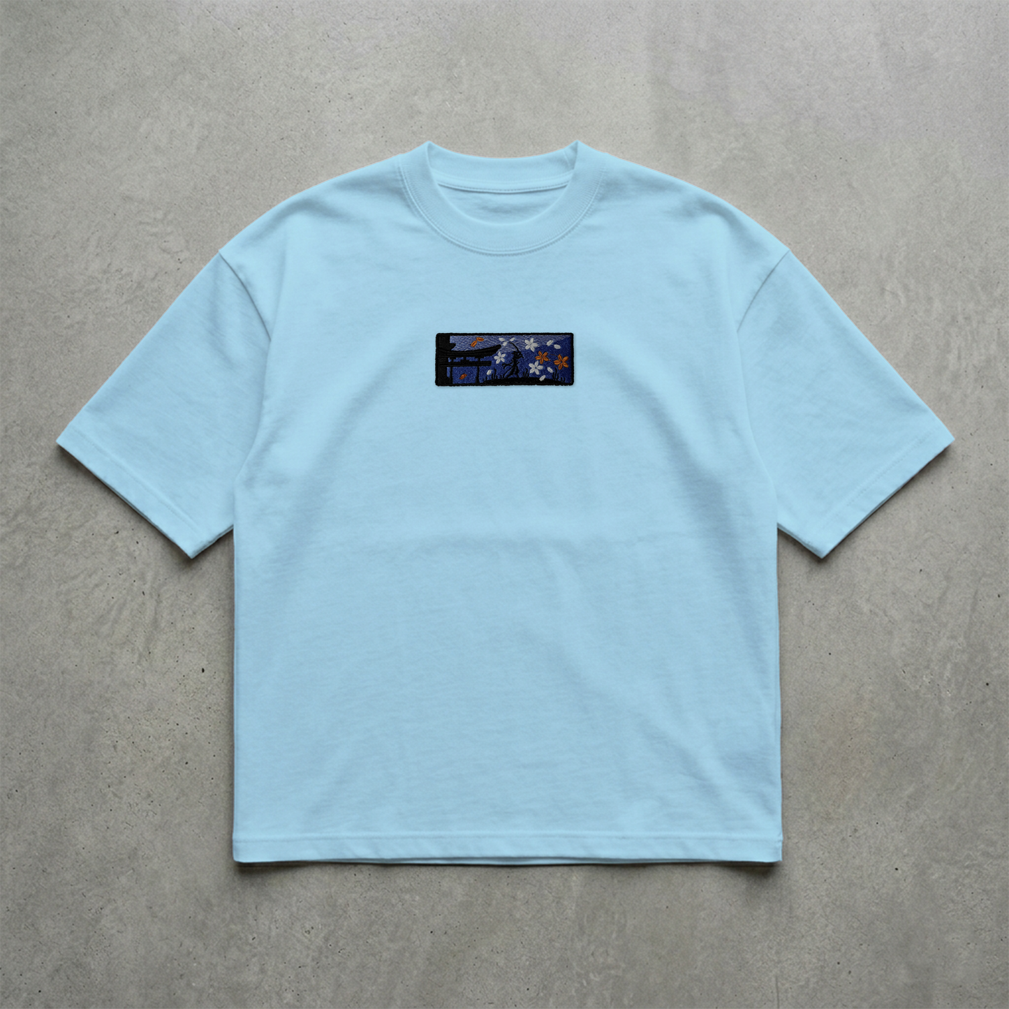 Samuray Yolu Nakışlı Tshirt
