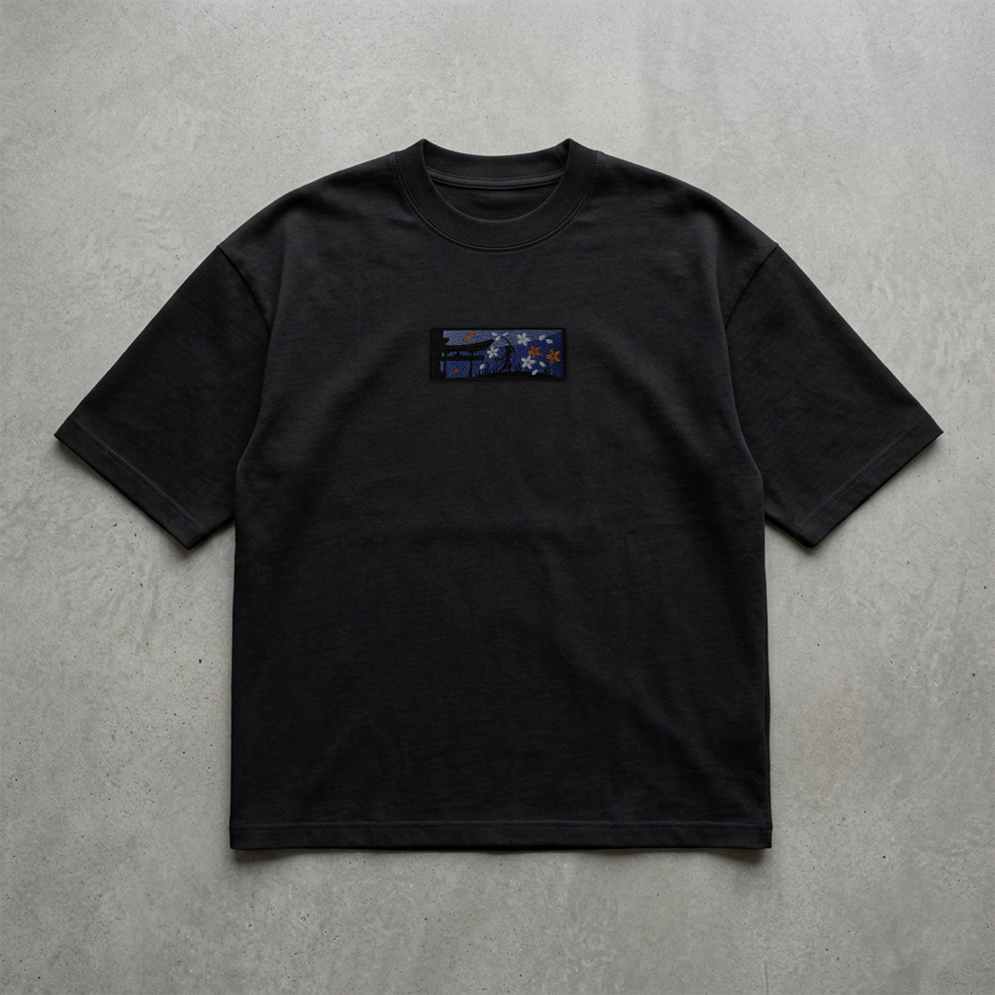 Samuray Yolu Nakışlı Tshirt