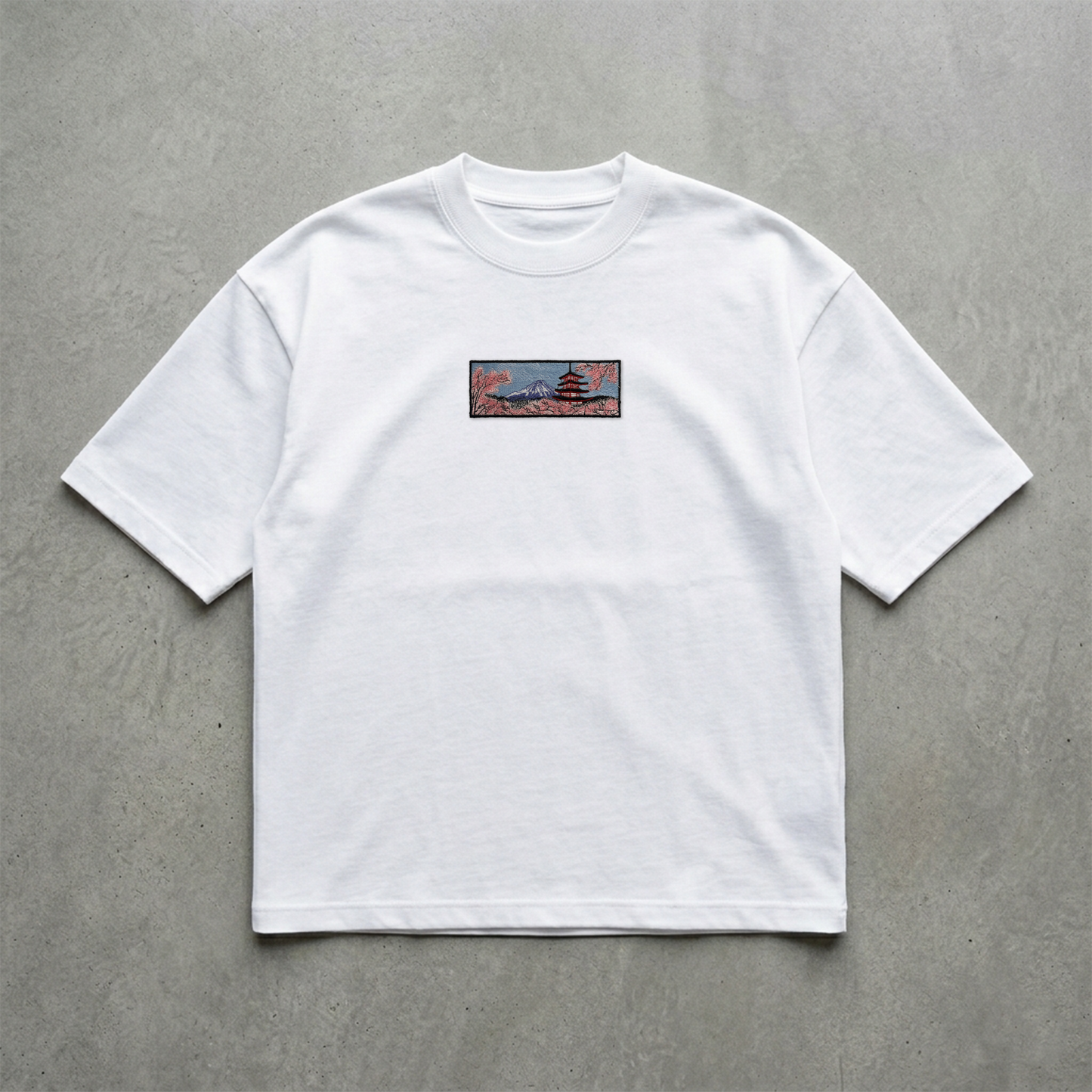 Fuji Japon Nakışlı Tshirt