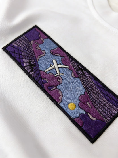 Purple Horizon Nakışlı Tshirt