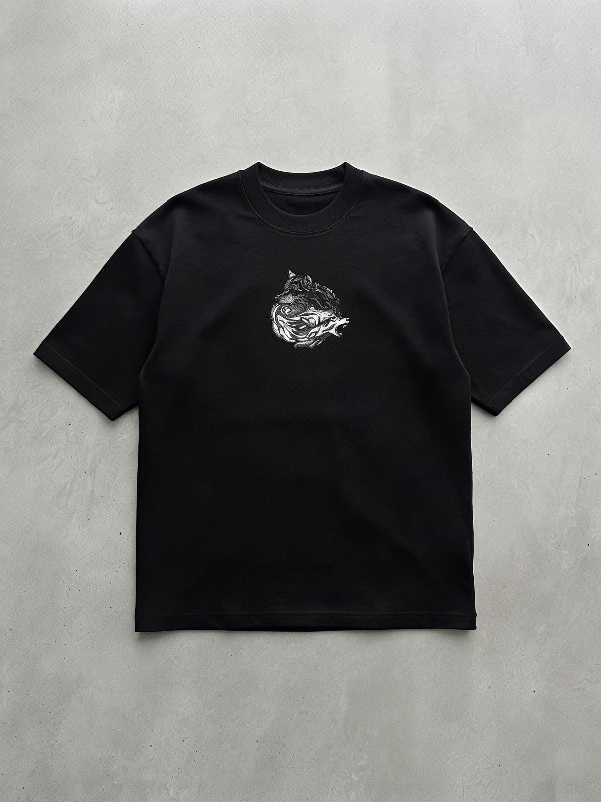 Yin Yang Wolf Nakışlı Tshirt