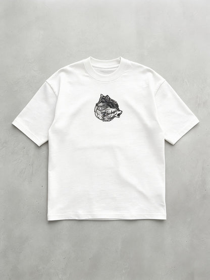 Yin Yang Wolf Nakışlı Tshirt